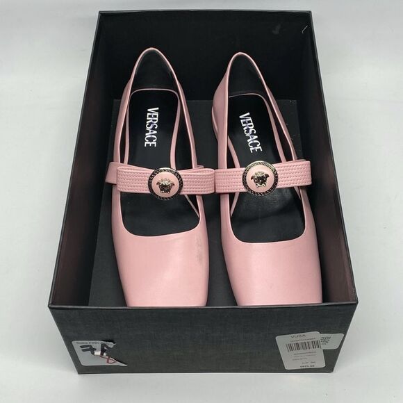 Versace Gianni Leather Ballerina Flats size 38 - Picture 10 of 12